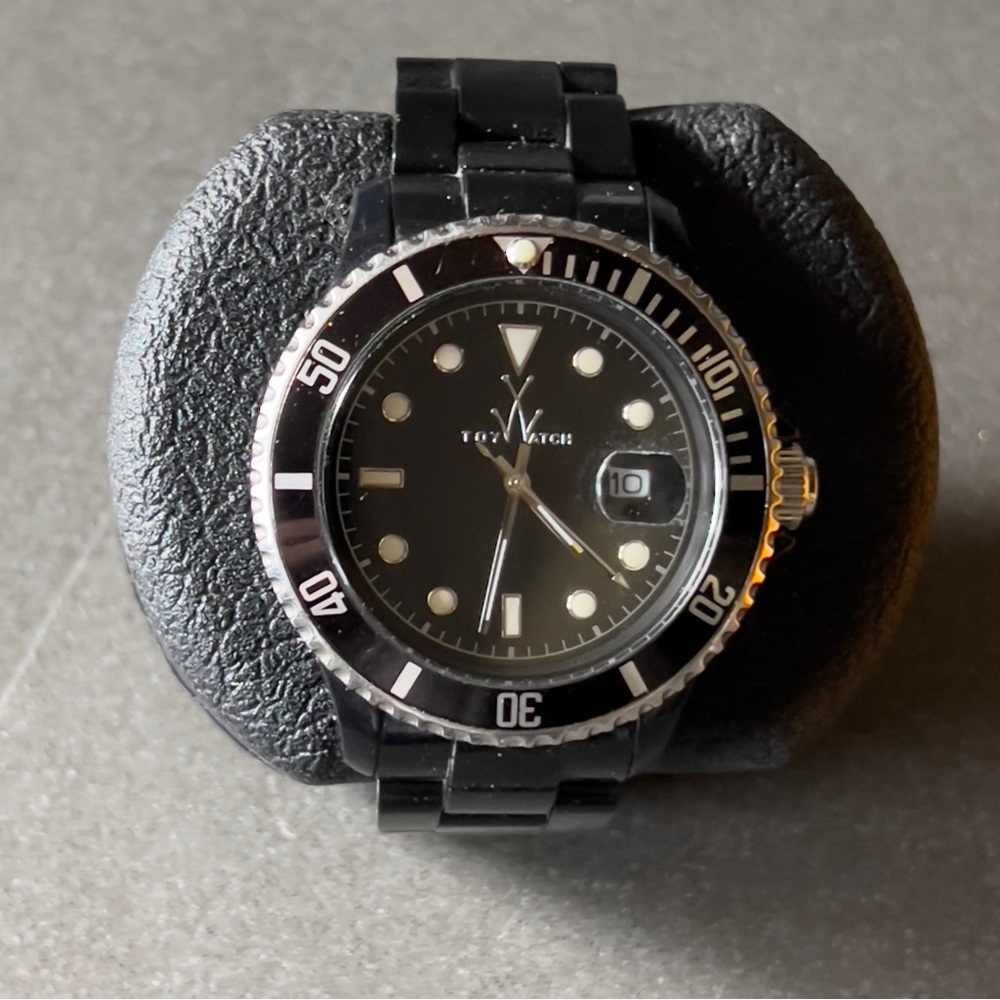 ToyWatch Fluo Plasteramic Submariner Divers Watch Style  FL28BK Exc Cond